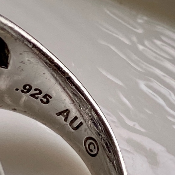 925 sterling silver lavender australian crystal statement ring - Picture 5 of 7